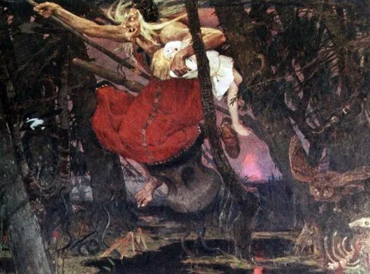 « Baba Yaga », peinture de Viktor Vasnetsov, 1917.