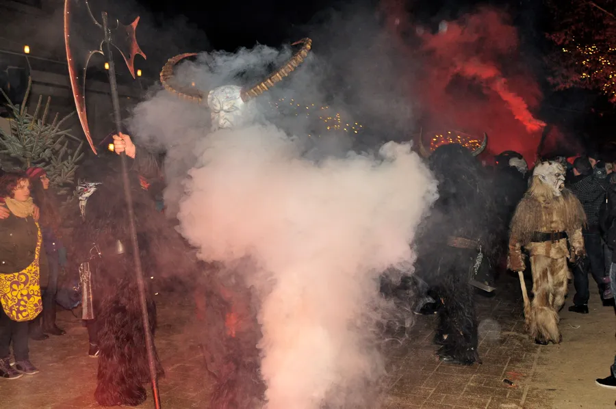 Krampus au défilé de Pörtschach, en Carinthie (Autriche), 2012.