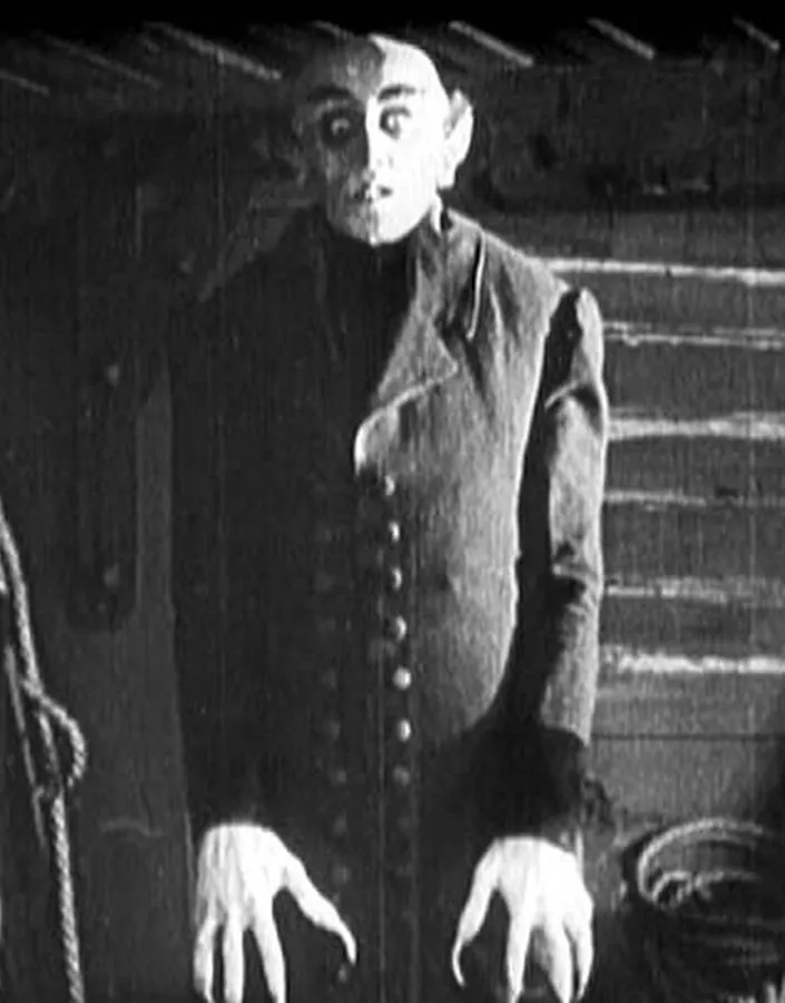 Max Schreck en comte Orlok, photogramme du film de F. W. Murnau, 1922.