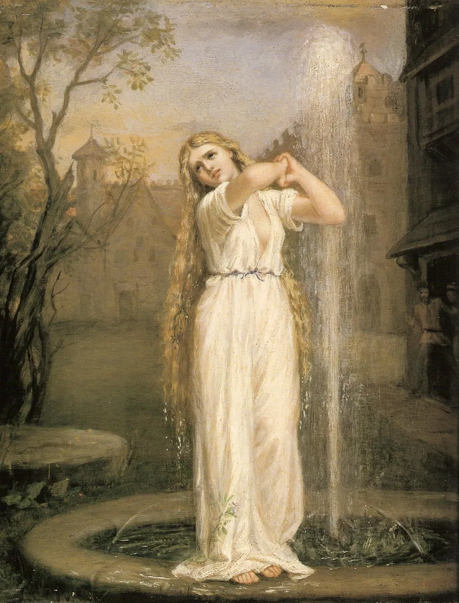 Undine, huile sur toile de John William Waterhouse, 1872.