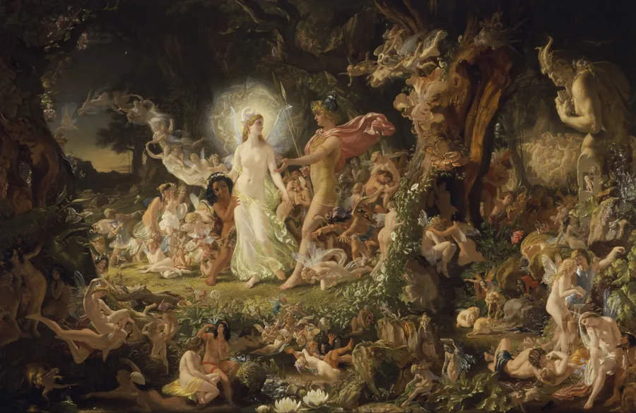 « The Quarrel of Oberon and Titania » de Joseph Noel Paton (1849), Scottish National Gallery, Édimbourg.