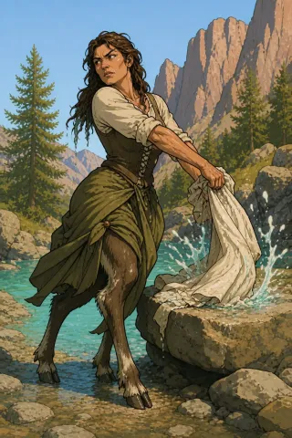 Anguana, créature du folklore (Alpes italiennes)