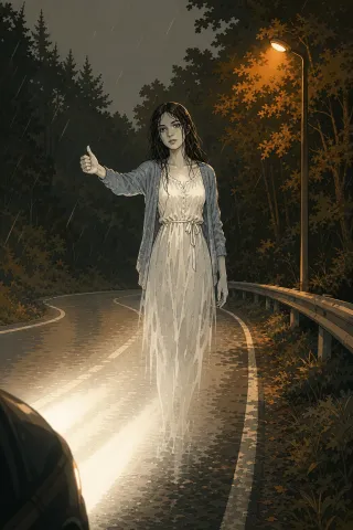 L'Auto-stoppeuse, créature du folklore (Foret de Compiegne)