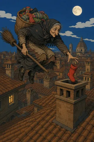 La Befana, créature du folklore (Italie)