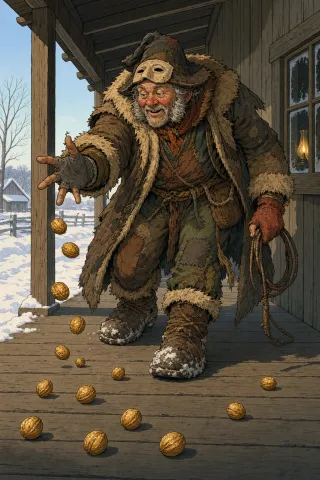 Belsnickel, créature du folklore (Pennsylvanie)