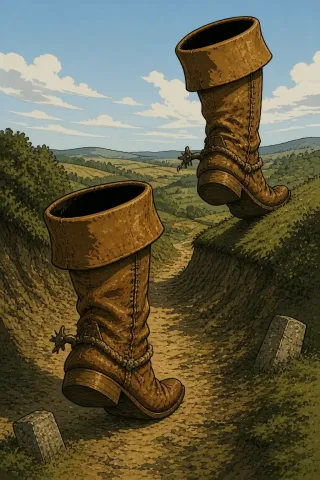 Les Bottes de sept lieues, créature du folklore (France (Perrault))