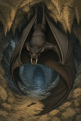 Camazotz, créature du folklore (Cavernes du pays maya)