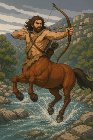 Centaure, créature du folklore (Mont Pélion)