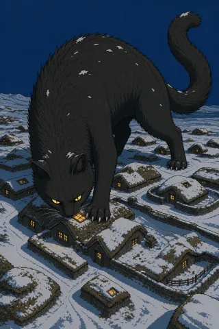 Chat de Yule, créature du folklore (Islande)
