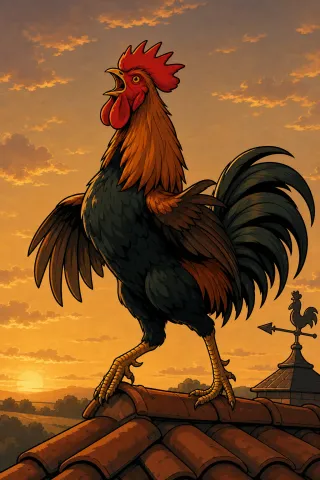 Le Coq, créature du folklore (Gaule)