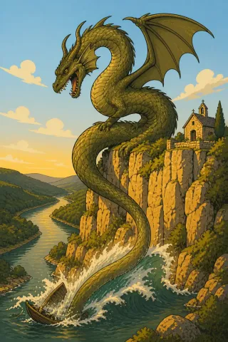 Coulobre, créature du folklore (Vallée de la Dordogne)