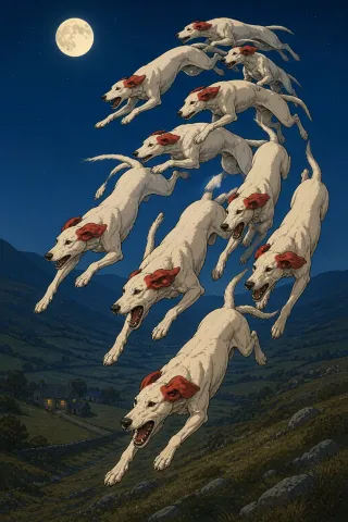 Cŵn Annwn, créature du folklore (Pays de Galles)