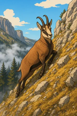 Dahu, créature du folklore (Jura)