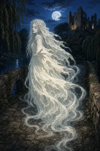 Dame Blanche, créature du folklore (Normandie)