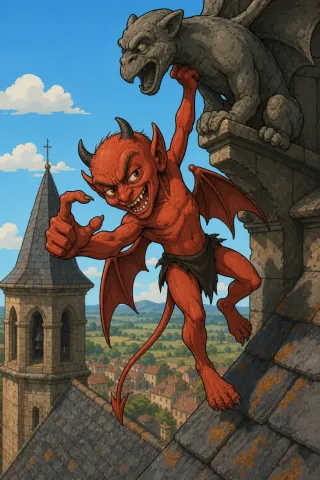 Diablotin, créature du folklore (Auvergne)