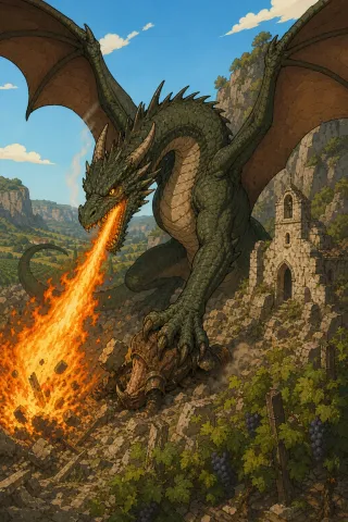 Dragon, créature du folklore (Bourgogne)