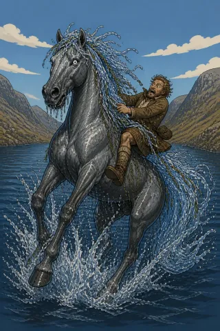 Each-uisge, créature du folklore (Highlands)