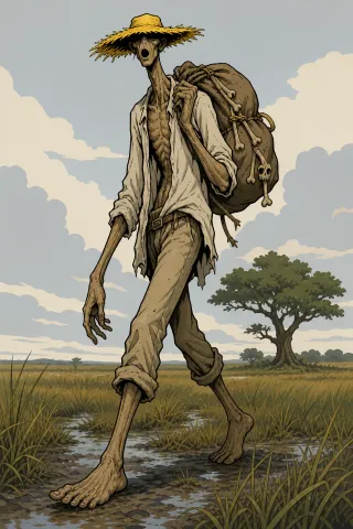 El Silbón, créature du folklore (Llanos)