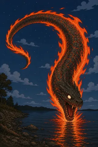 Gaasyendietha, créature du folklore (Lac Ontario, pays sénéca)
