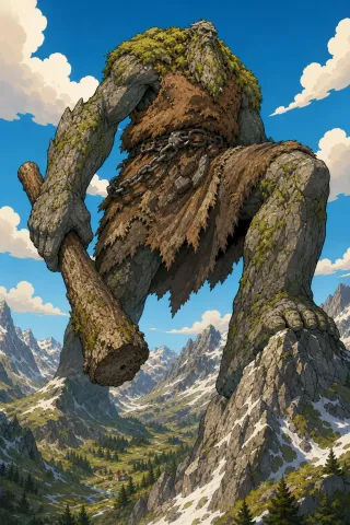 Géant des montagnes, créature du folklore (Pyrénées)