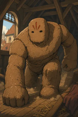 Golem, créature du folklore (Prague)