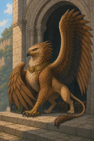 Griffon, créature du folklore (Poitou)