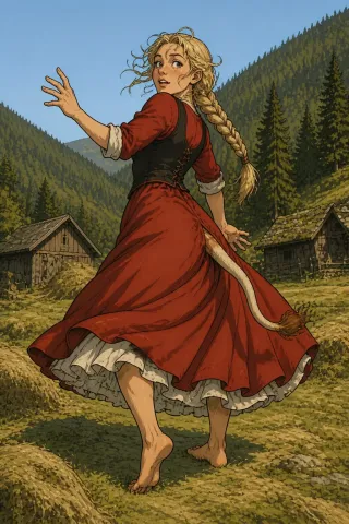 Huldra, créature du folklore (Norvège)