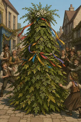 Jack-in-the-Green, créature du folklore (Angleterre)