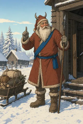 Joulupukki, créature du folklore (Finlande)