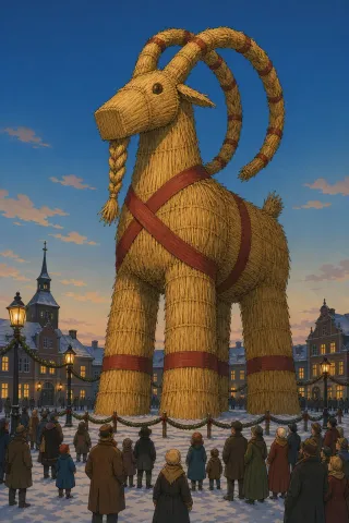 Bouc de Yule, créature du folklore (Suède)