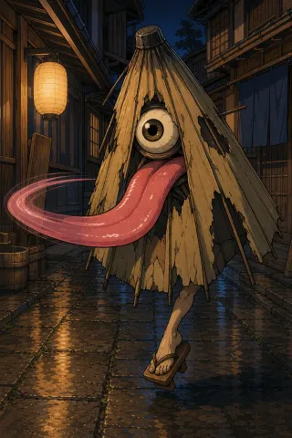 Kasa-obake, créature du folklore (Japon)