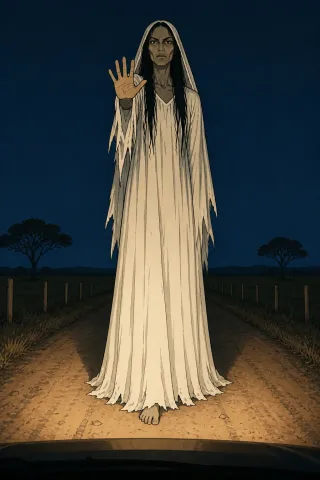 La Sayona, créature du folklore (Llanos du Venezuela)