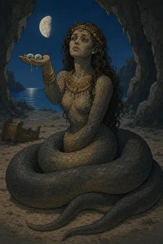 Lamia, créature du folklore (Rives de Libye)