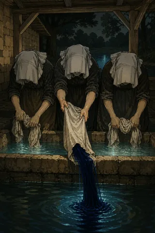 Lavandières de nuit, créature du folklore (Bretagne, lavoir de nuit)