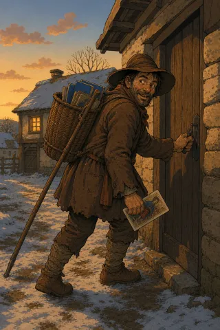 Le Colporteur, créature du folklore (Franche-Comté)