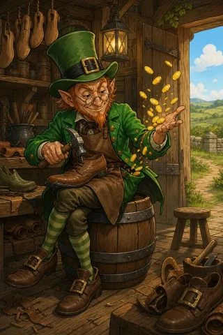 Leprechaun, créature du folklore (Irlande)
