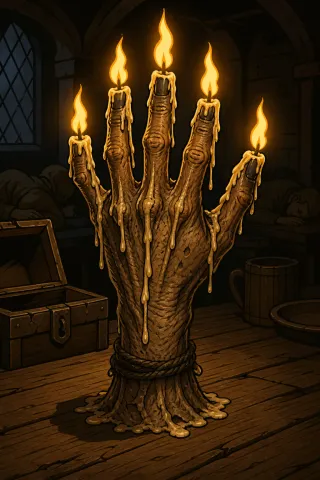 La Main de gloire, créature du folklore (Grimoire)