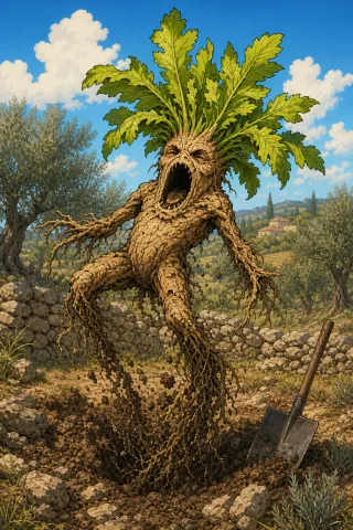 Mandragore, créature du folklore (Languedoc)
