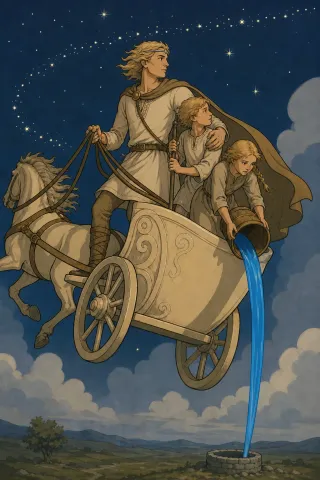 Máni, créature du folklore (Scandinavie, char céleste)