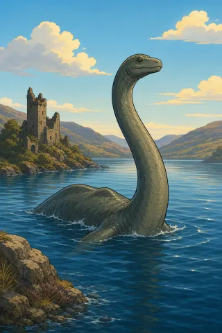Nessie, créature du folklore (Loch Ness)