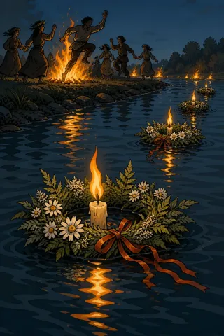 La Nuit de Kupala, créature du folklore (Slavie)