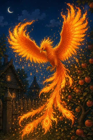 Oiseau de feu, créature du folklore (Russie)