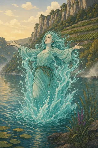 Ondine, créature du folklore (Rhin)