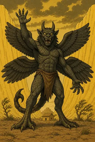 Pazuzu, créature du folklore (Steppe d'Assyrie)