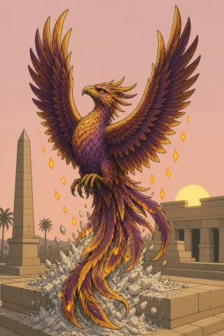 Phénix, créature du folklore (Héliopolis)