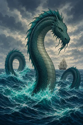 Serpent de mer, créature du folklore (Atlantique)