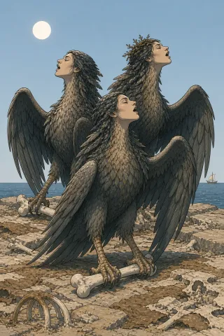 Sirènes, créature du folklore (Mer Tyrrhénienne)