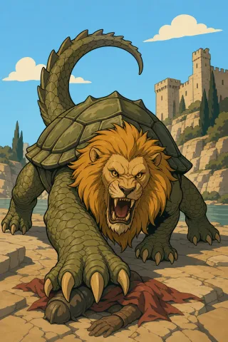 Tarasque, créature du folklore (Tarascon)
