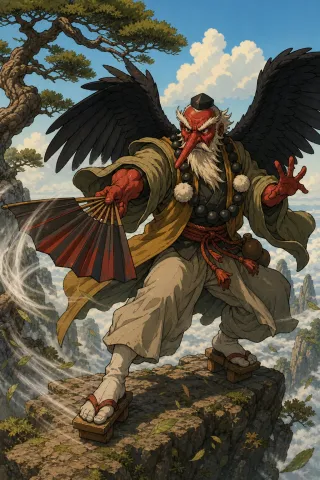 Tengu, créature du folklore (Japon)
