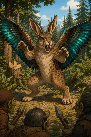 Wolpertinger, créature du folklore (Bavière)
